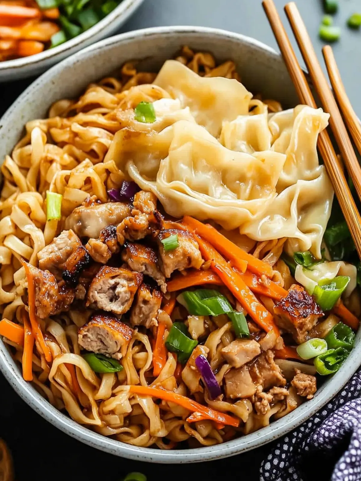 Savor the Crunch: Quick Potsticker Noodle Bowl Delight Potsticker Noodle Bowl