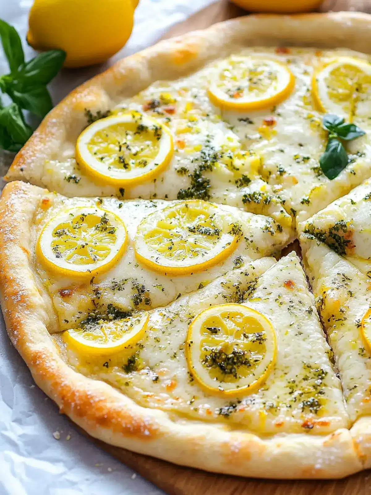 Zesty Lemon Pizza That Will Brighten Your Dinner Tonight Lemon Pizza