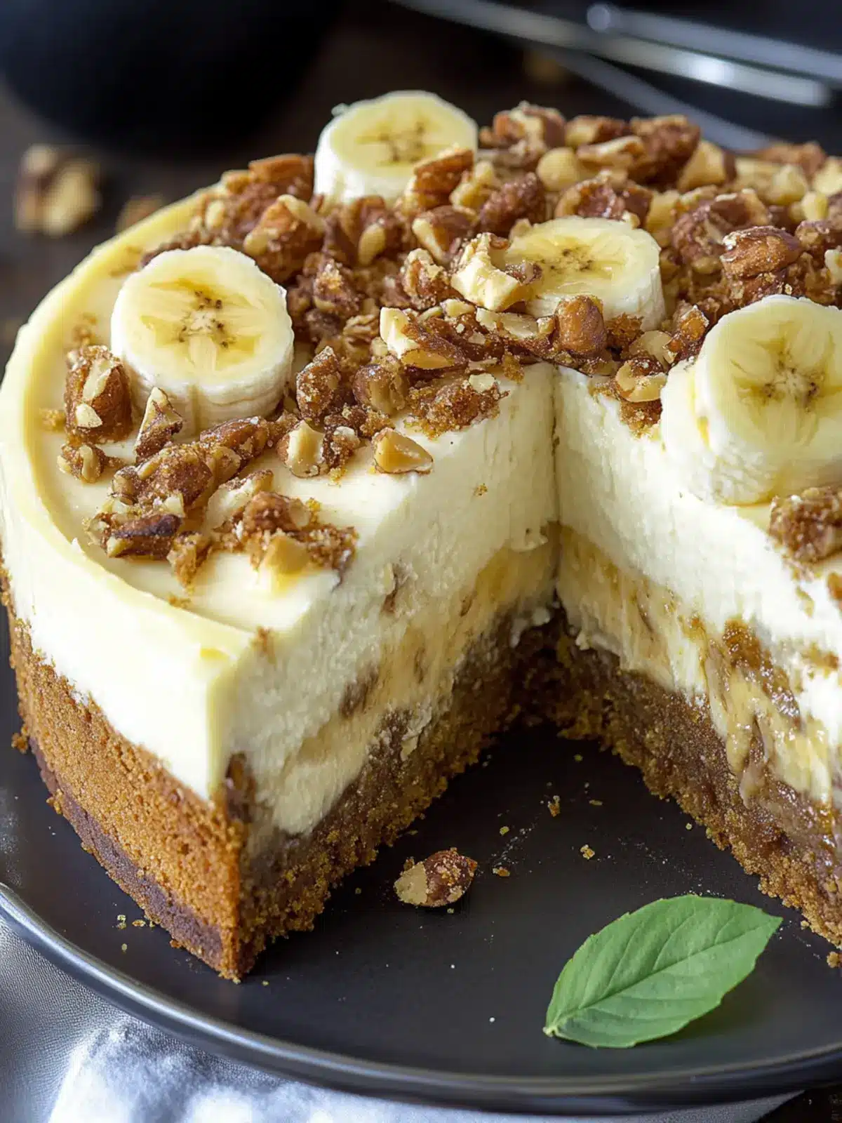 Decadent Banana Bread Cheesecake to Brighten Your Day Banana Bread Cheesecake