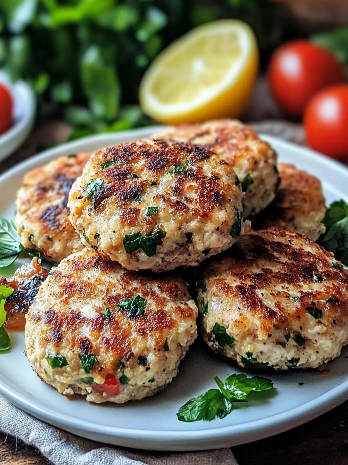 Savory Mediterranean Chicken Patties for a Flavorful Meal Mediterranean Chicken Patties