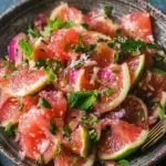 Fresh Pomelo Salad with a Bangin' Bengali Twist Pomelo Salad