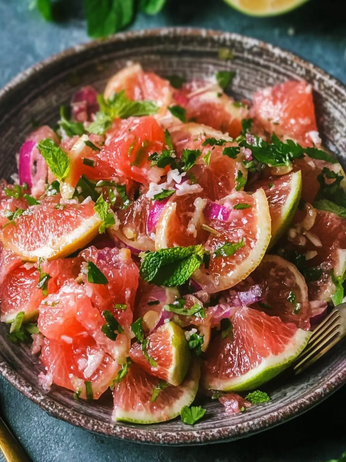 Fresh Pomelo Salad with a Bangin' Bengali Twist Pomelo Salad