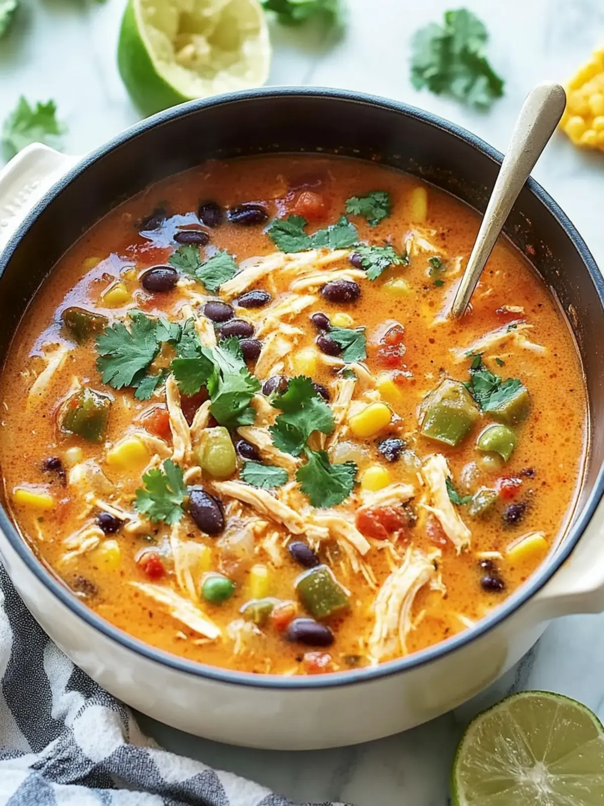 Hearty Chicken Enchilada Soup for Ultimate Cozy Nights Chicken Enchilada Soup