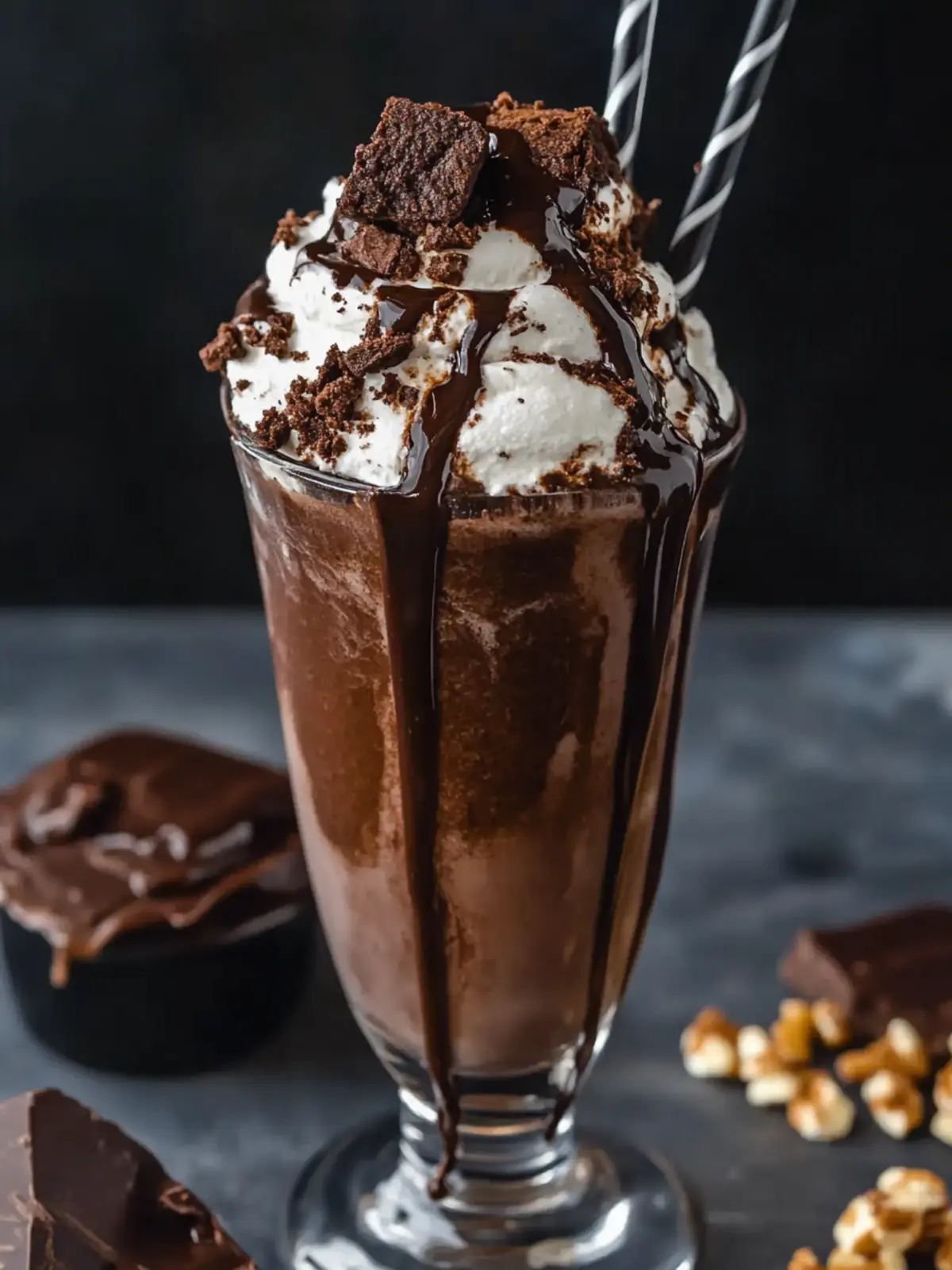 Irresistible Brownie Milkshake for Ultimate Chocolate Bliss Brownie Milkshake
