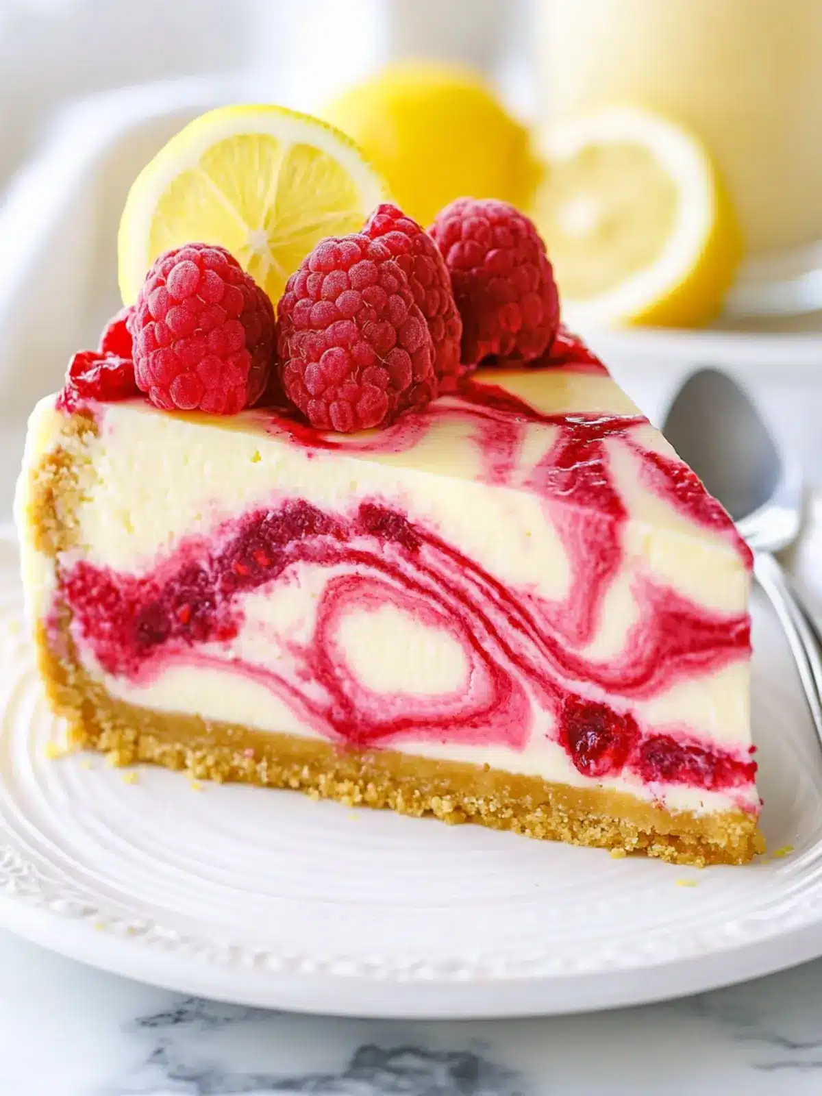 Irresistible Lemon Raspberry Swirl Cheesecake You'll Adore Lemon Raspberry Swirl Cheesecake