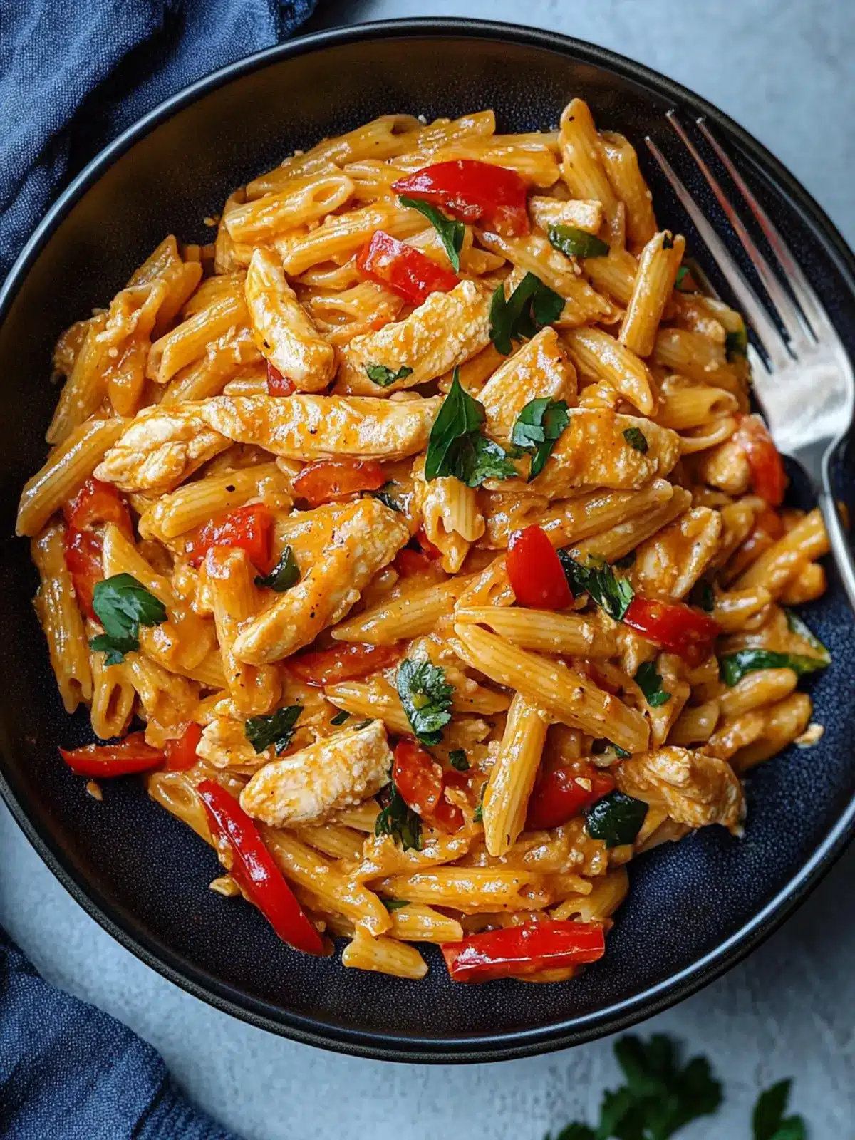 Creamy Chicken Fajita Pasta: Quick Comfort Food Delight Creamy Chicken Fajita Pasta