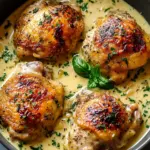 Savor Creamy Garlic Chicken Thighs for a Cozy Dinner Tonight Creamy Garlic Chicken Thighs