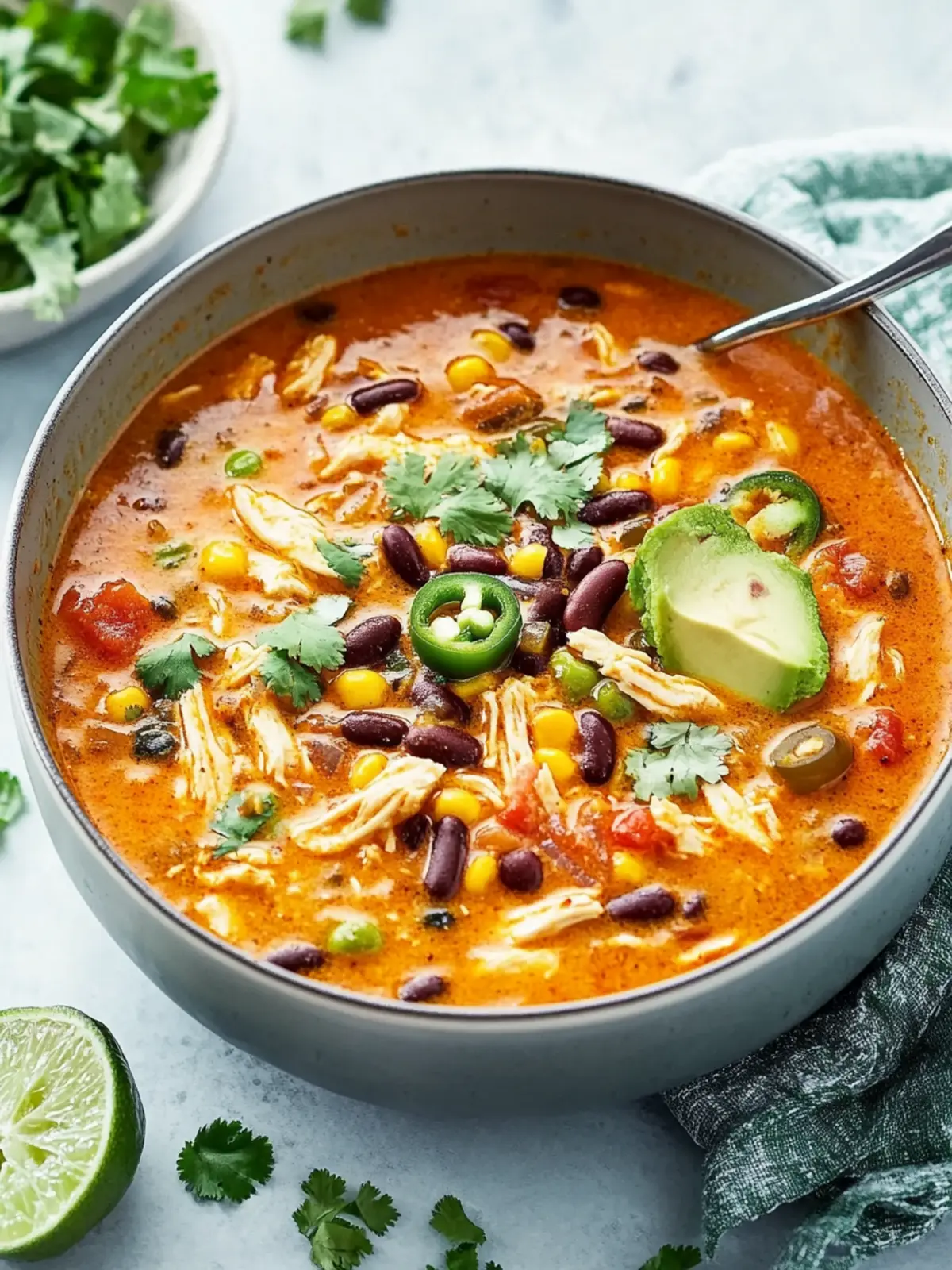 Hearty Chicken Enchilada Soup for Ultimate Cozy Nights Chicken Enchilada Soup