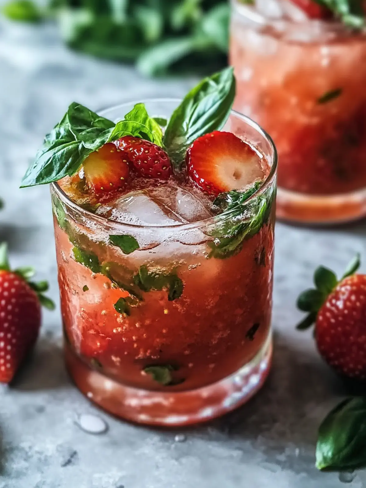 Delightful Strawberry Basil Smash Cocktail for Summer Sips Strawberry Basil Smash Cocktail