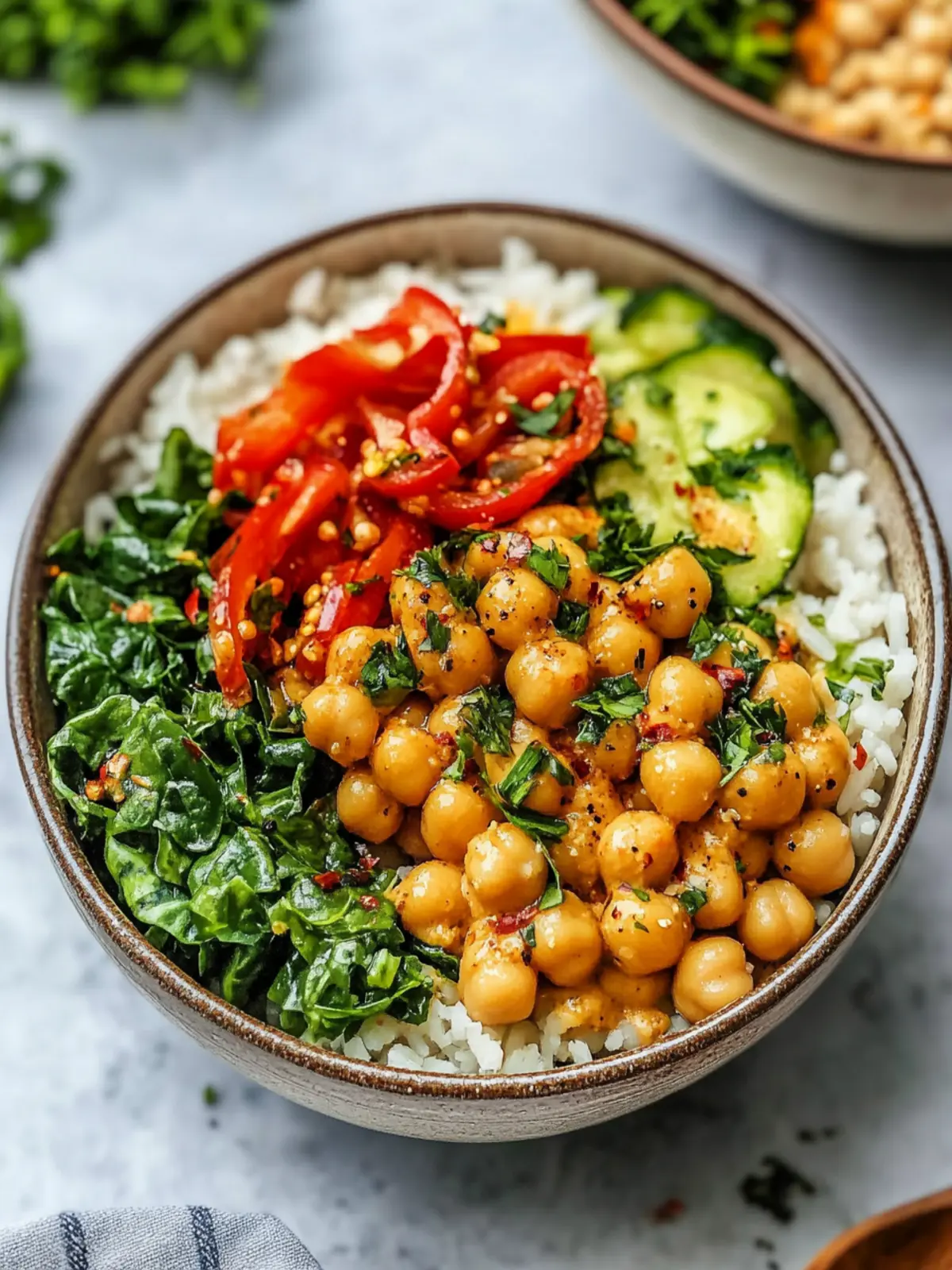 Peanut Chickpea & Veggie Bowls that Boost Your Energy Fast Peanut Chickpea & Veggie Bowls