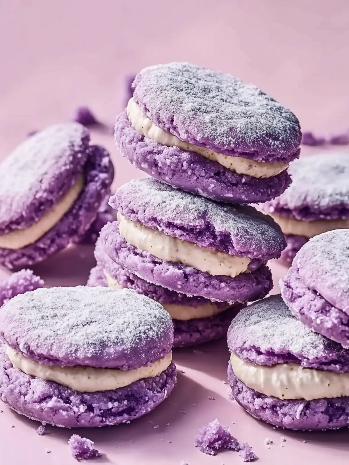 Delightful Ube Crinkle Sandwich Cookies for Sweet Moments Ube Crinkle Sandwich Cookies