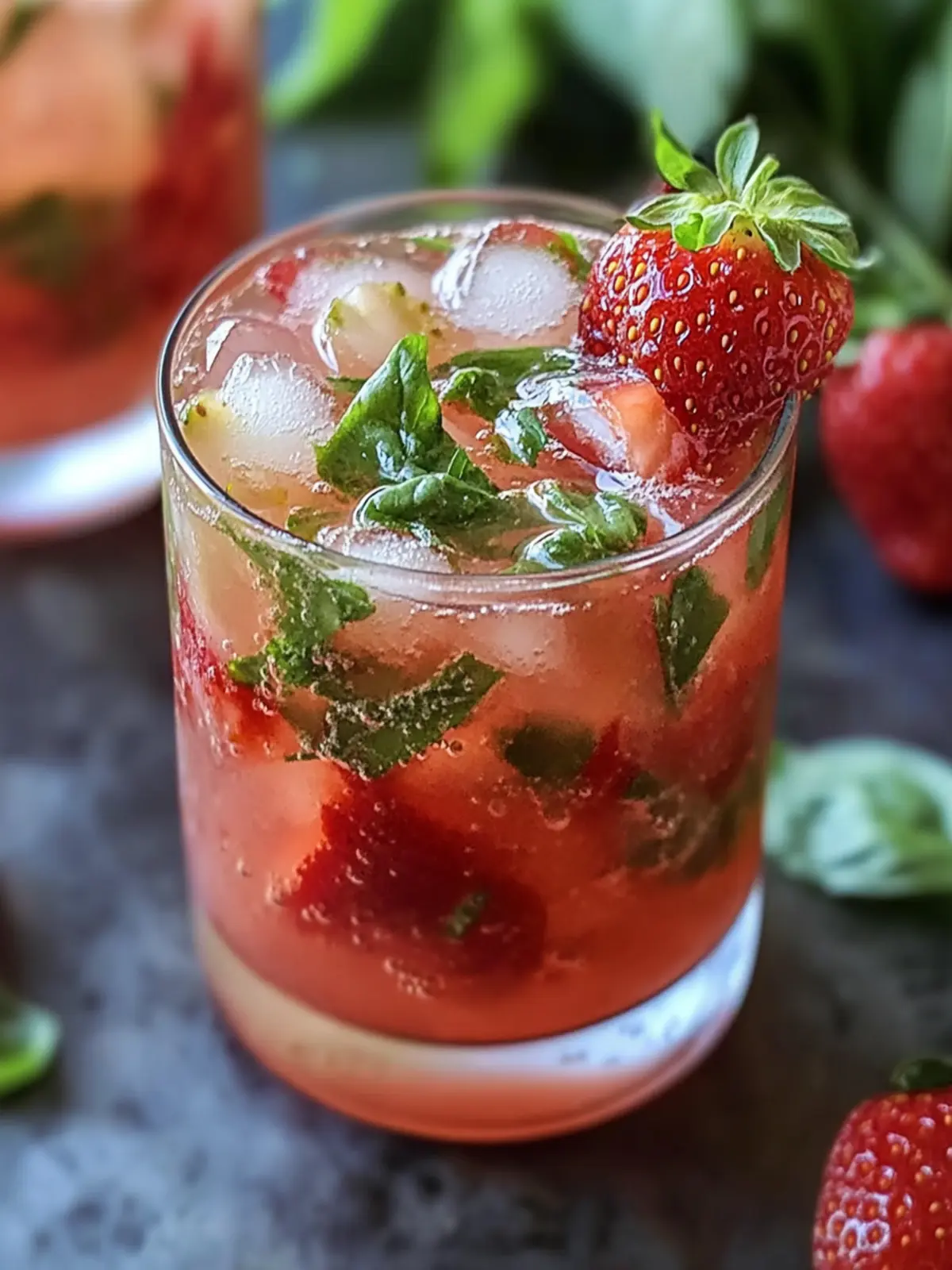 Delightful Strawberry Basil Smash Cocktail for Summer Sips Strawberry Basil Smash Cocktail
