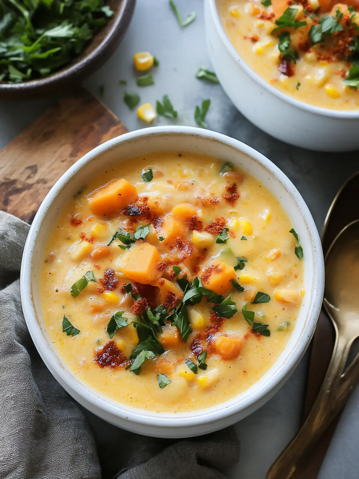 Savor the Creamy Delight of Sweet Potato Corn Chowder Sweet Potato Corn Chowder