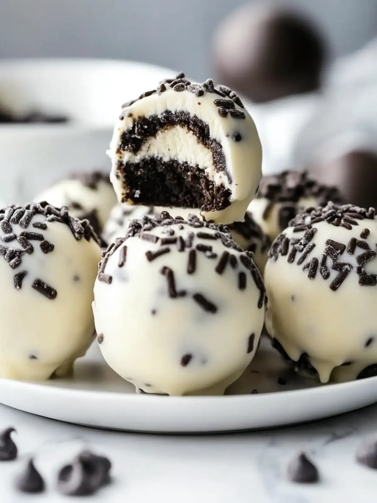 Irresistible Cookies and Cream Cheesecake Balls You’ll Love Cookies and Cream Cheesecake Balls