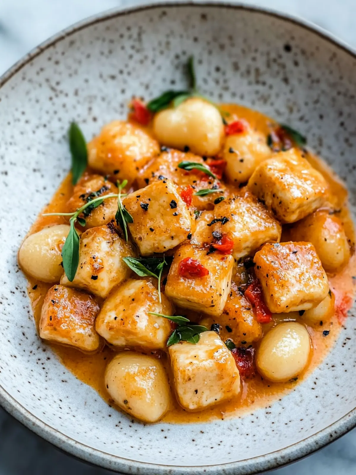 Marry Me Crispy Tofu with Gnocchi for a Romantic Dinner Delight Marry Me Crispy Tofu with Gnocchi