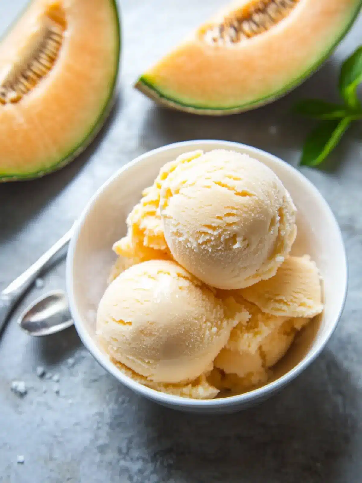 Cantaloupe Sea Salt Ice Cream: Your Summer Chill Solution Cantaloupe Sea Salt Ice Cream