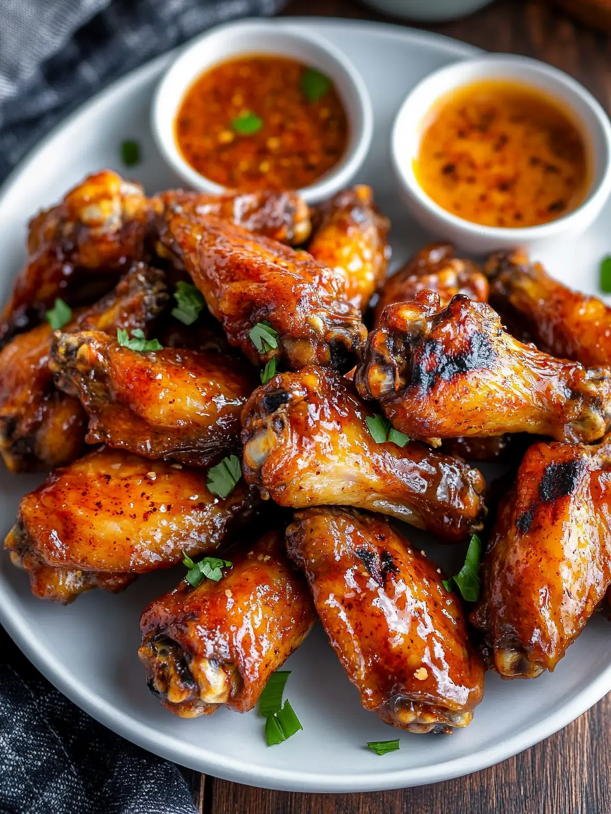 Grilled Wings with Buffalo Hot Honey Sauce: A Game Day Treat Grilled Wings with Buffalo Hot Honey Wing Sauce