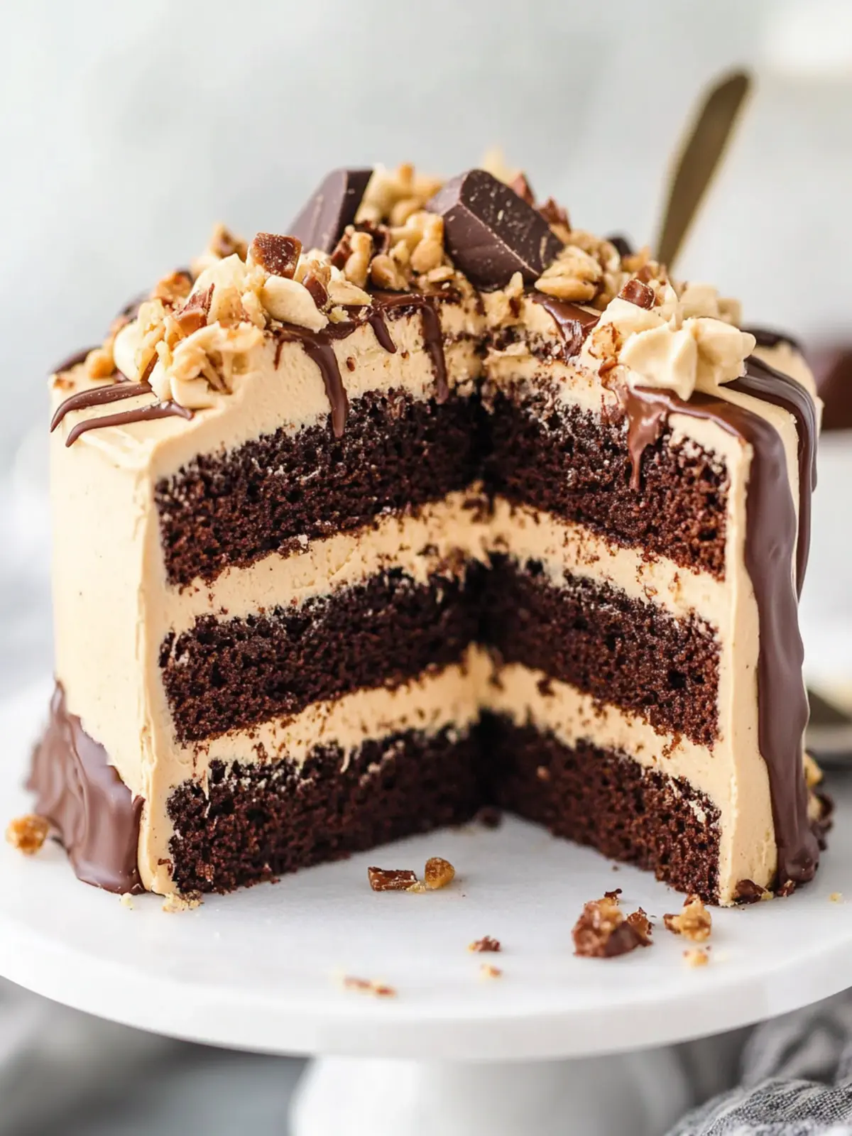 Indulge in Peanut Butter Chocolate Layer Cake Bliss Peanut Butter Chocolate Layer Cake