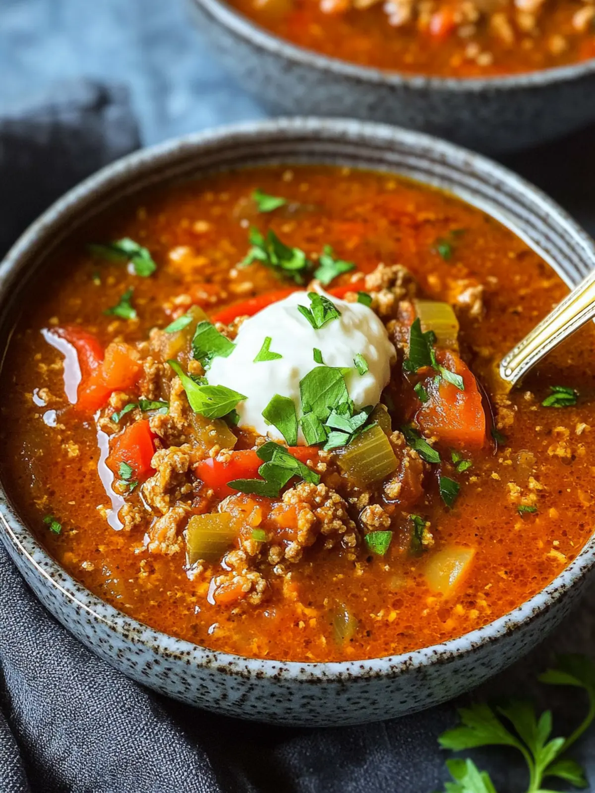 Keto Stuffed Pepper Soup: A Wholesome Comfort Bowl Keto Stuffed Pepper Soup
