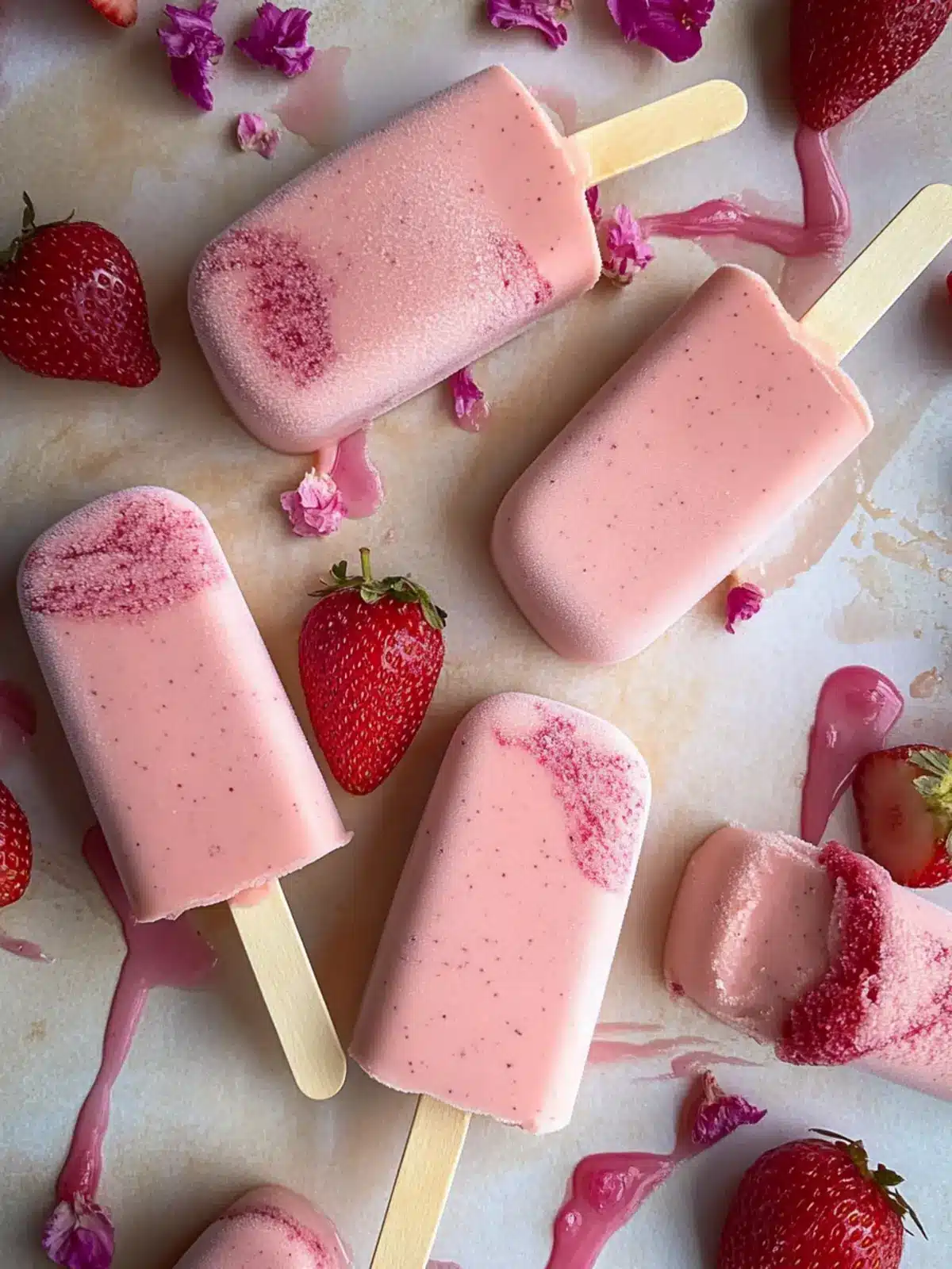 Delicious Strawberry Frozen Yogurt Bars You’ll Love Strawberry Frozen Yogurt Bars