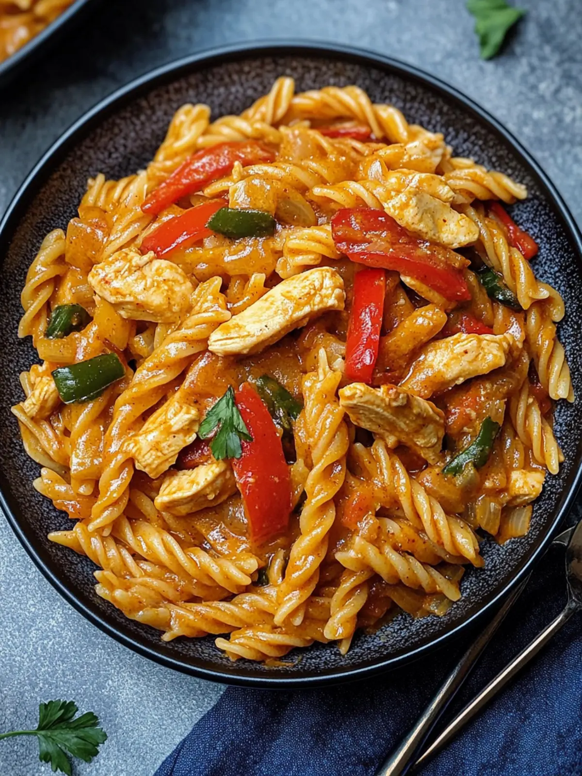 Creamy Chicken Fajita Pasta: Quick Comfort Food Delight Creamy Chicken Fajita Pasta