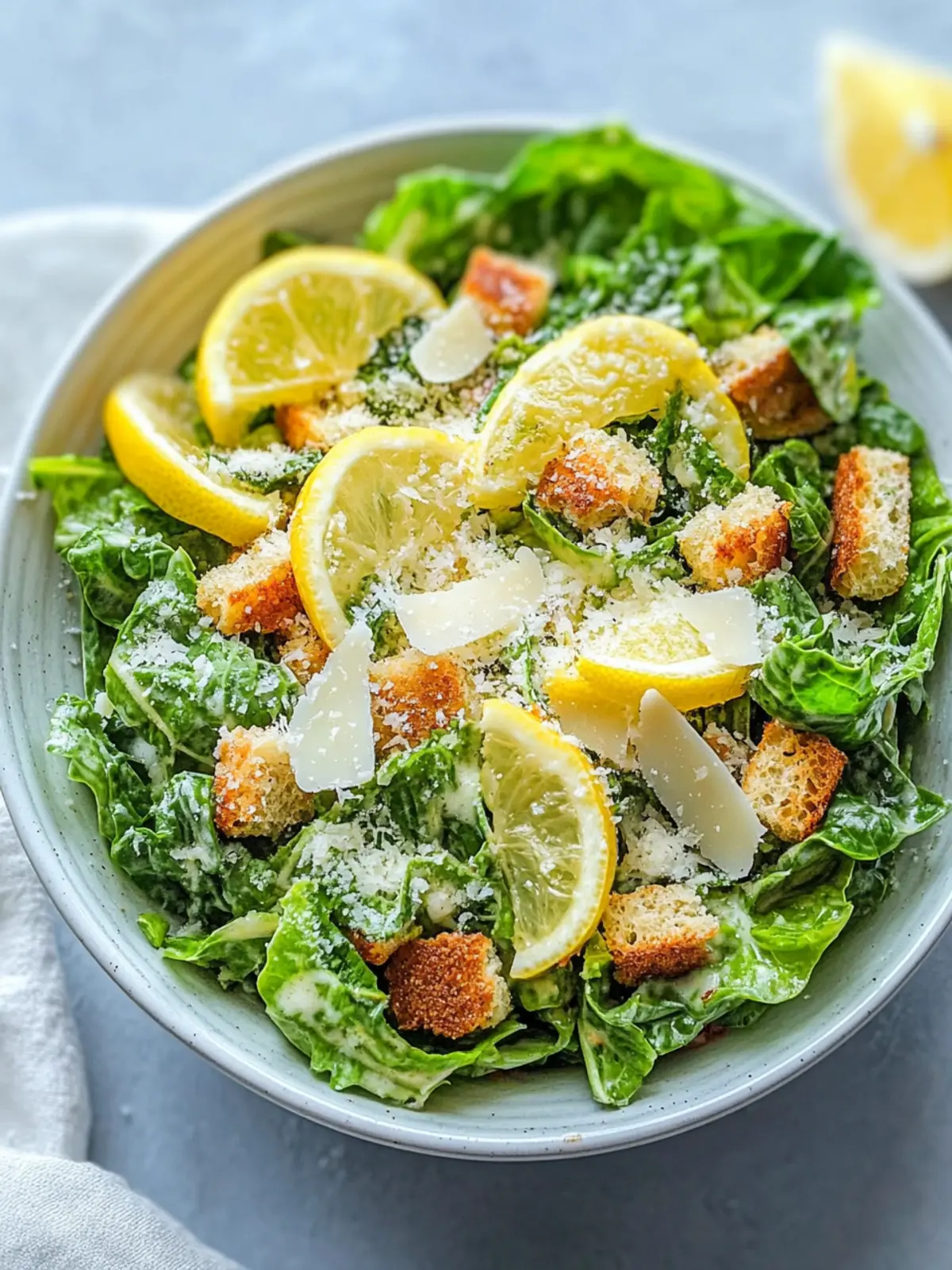 Zesty Lemon Parmesan Salad for a Refreshing Twist Lemon Parmesan Salad