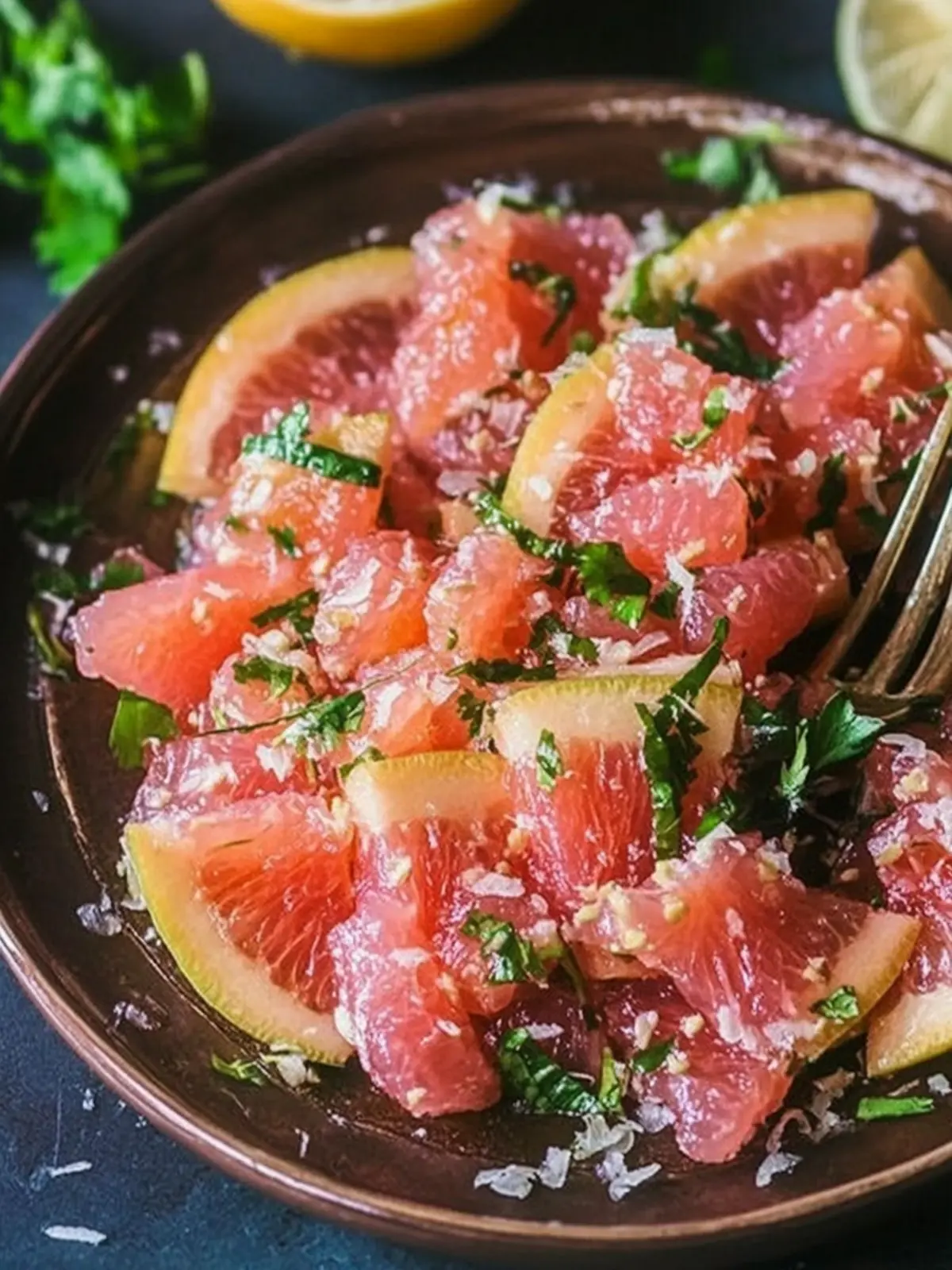 Fresh Pomelo Salad with a Bangin' Bengali Twist Pomelo Salad
