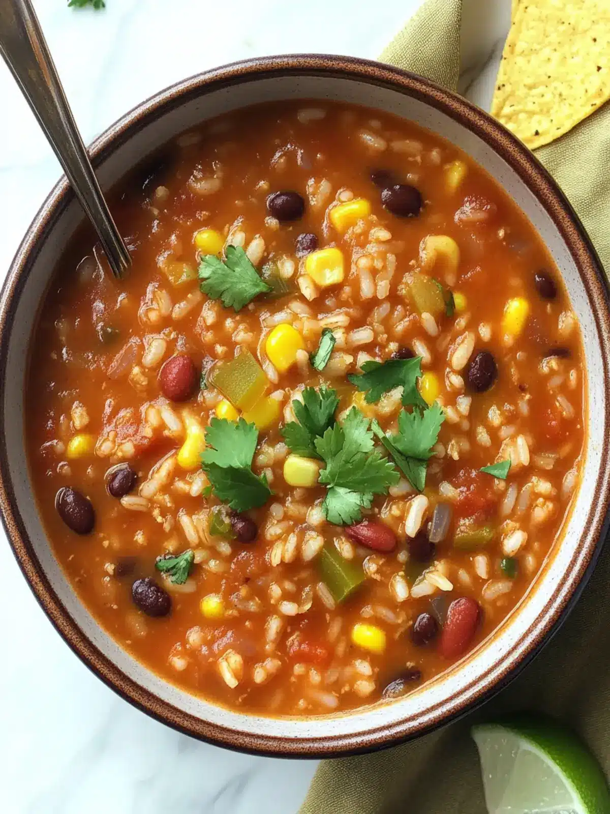 Hearty Beans and Rice Taco Soup Perfect for Cozy Nights Beans and Rice Taco Soup