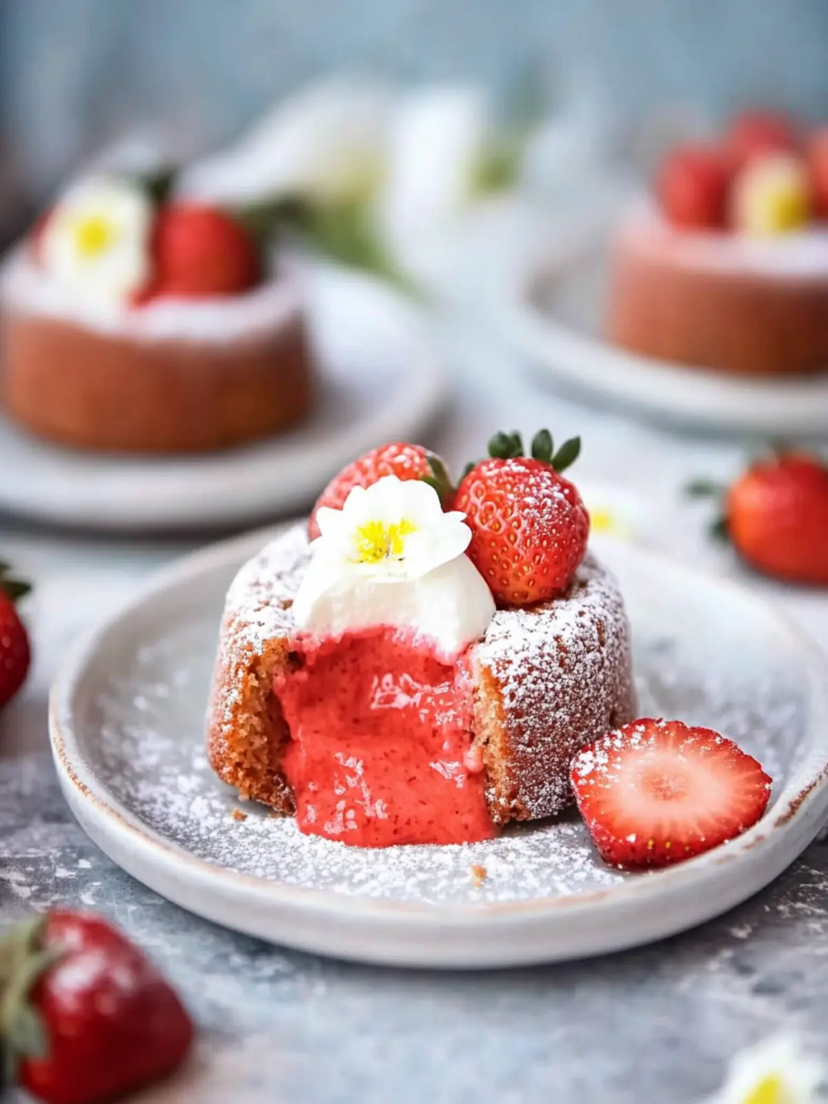 Decadent Strawberry Lava Cakes for a Sweet Surprise Strawberry Lava Cakes