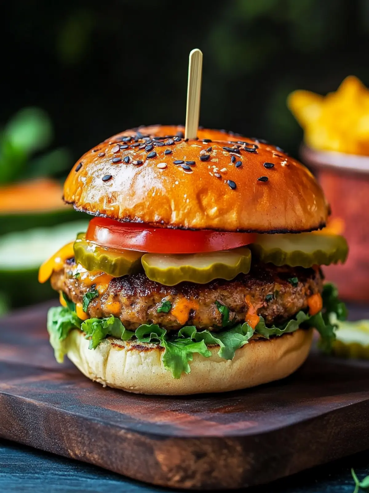 Savory Taco Burger: A Flavorful Twist on Classic Burgers Taco Burger