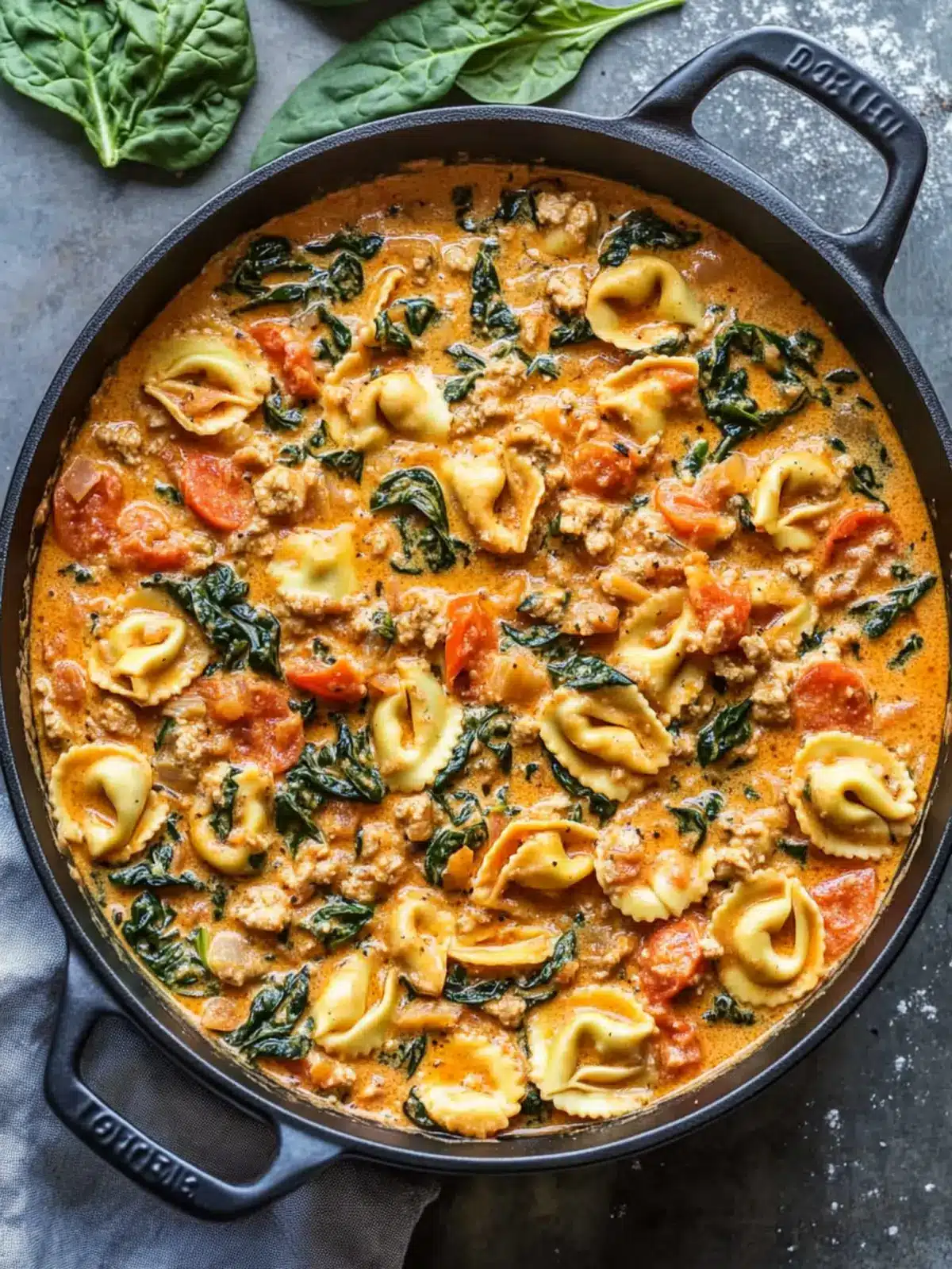 One Pot Creamy Spinach Tomato Tortellini for Cozy Nights One Pot Creamy Spinach Tomato Tortellini
