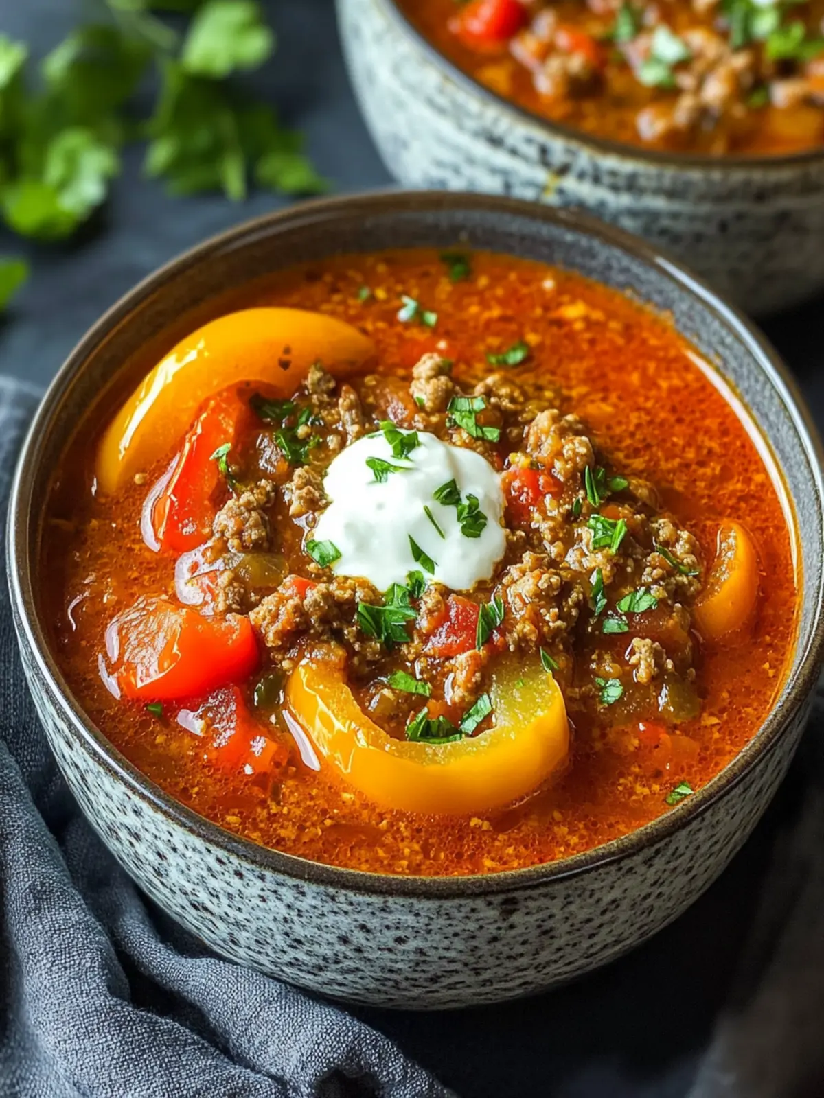 Keto Stuffed Pepper Soup: A Wholesome Comfort Bowl Keto Stuffed Pepper Soup
