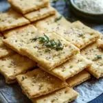 Cheese-y Chickpea Flour Crackers for Guilt-Free Snacking Cheese-y Chickpea Flour Crackers