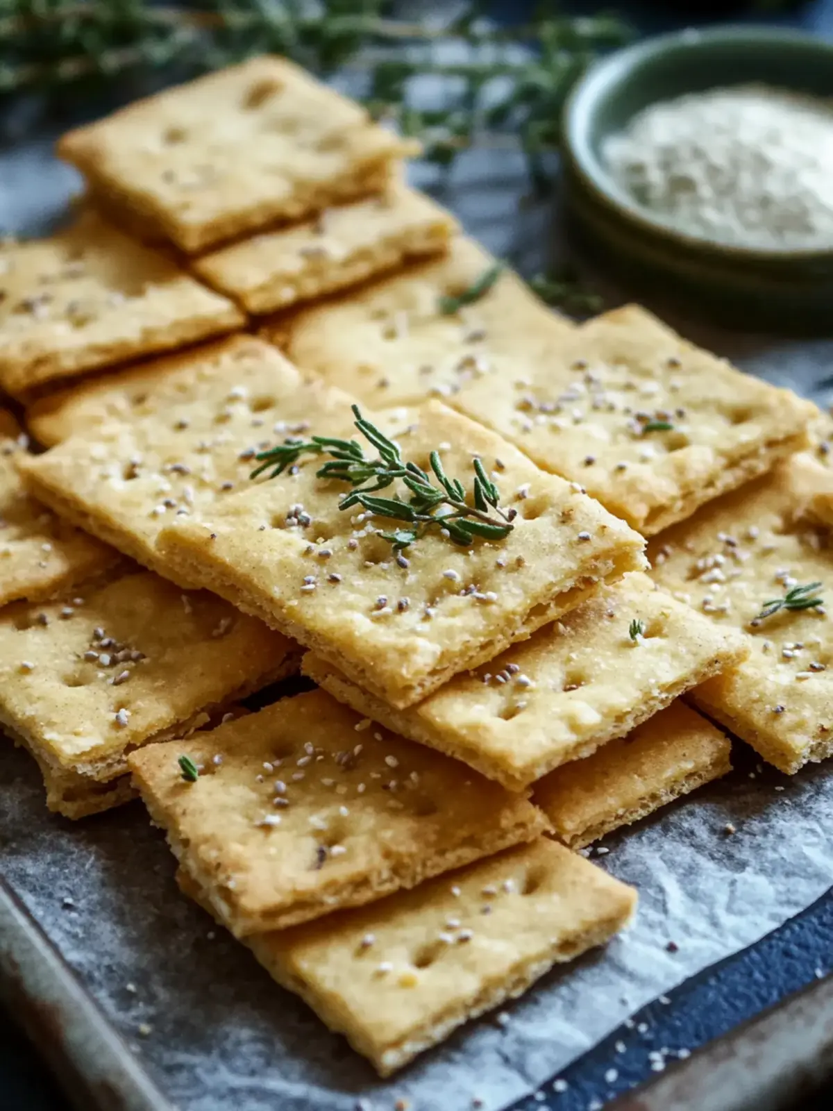Cheese-y Chickpea Flour Crackers for Guilt-Free Snacking Cheese-y Chickpea Flour Crackers