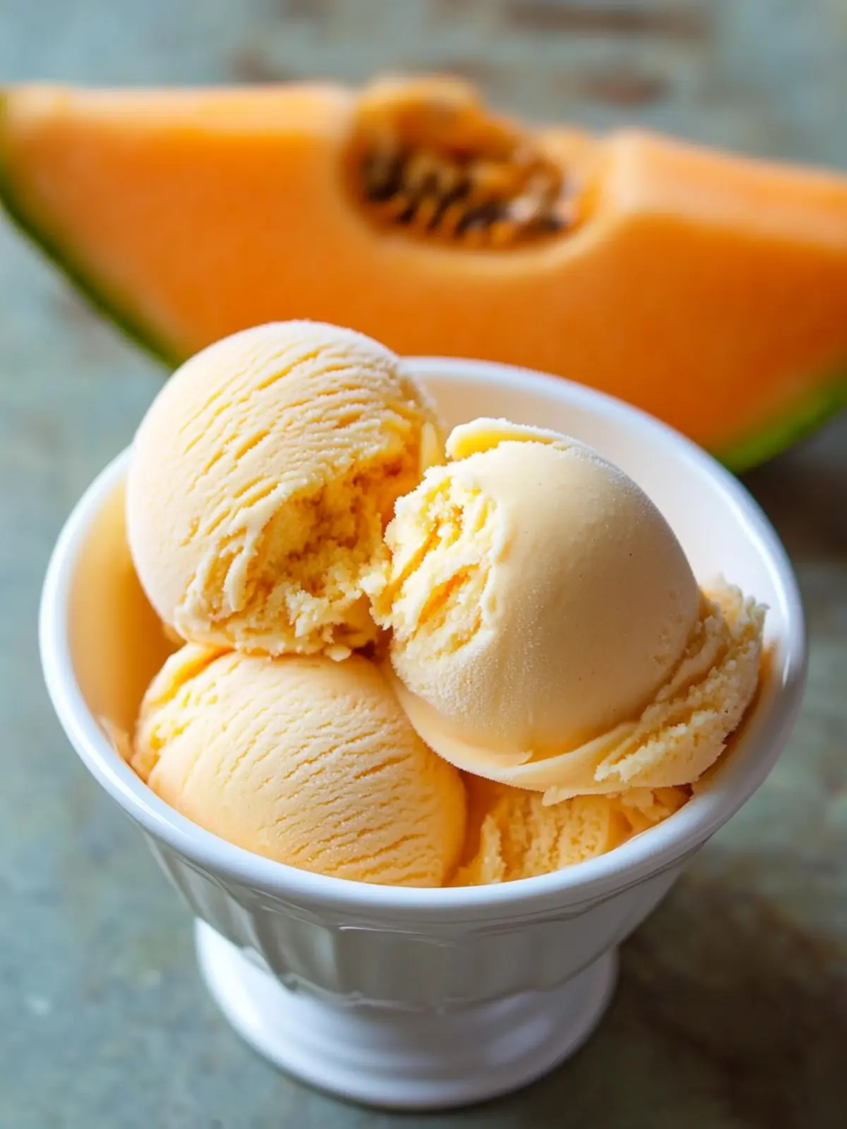 Cantaloupe Sea Salt Ice Cream: Your Summer Chill Solution Cantaloupe Sea Salt Ice Cream