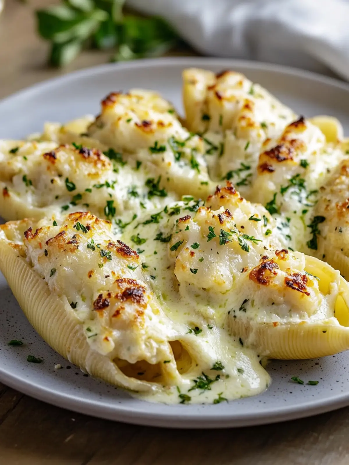 Delicious Crab Stuffed Shells with Alfredo Sauce Made Easy Crab Stuffed Shells with Alfredo Sauce
