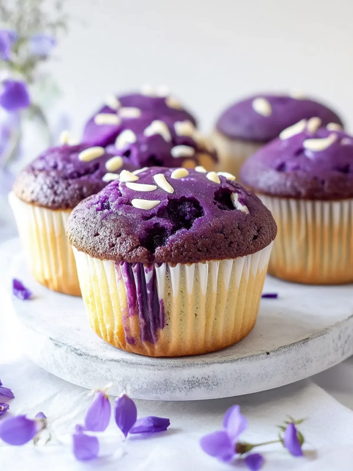 Decadent Ube White Chocolate Muffins for Sweet Moments Ube White Chocolate Muffins