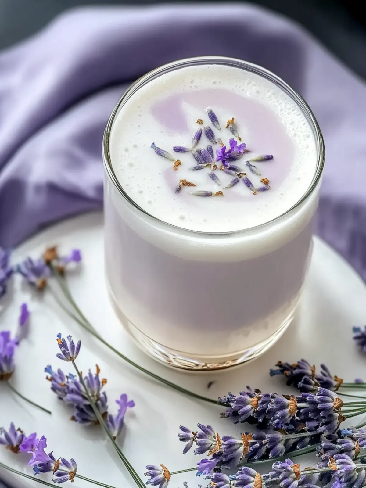 Delightful Lavender Milk Tea for Cozy Evenings at Home Lavender Milk Tea