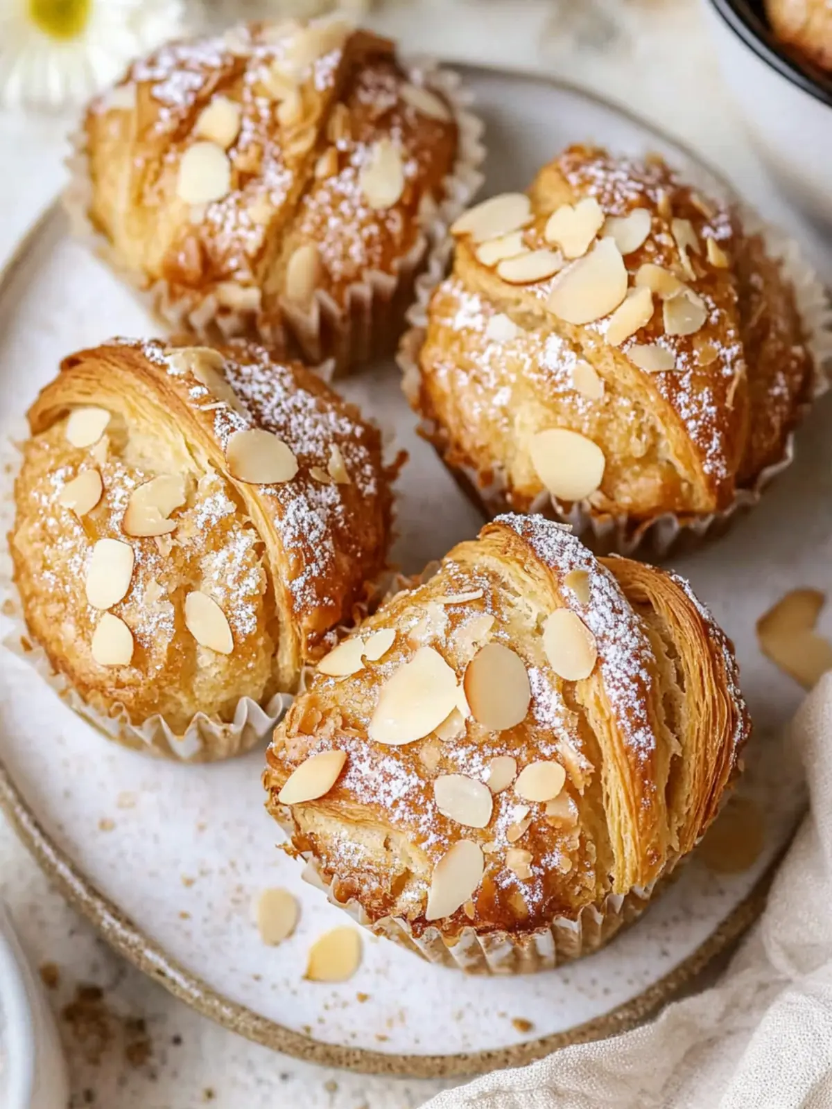 Irresistible Vegan Almond Croissant Muffins for Brunch Bliss Vegan Almond Croissant Muffins
