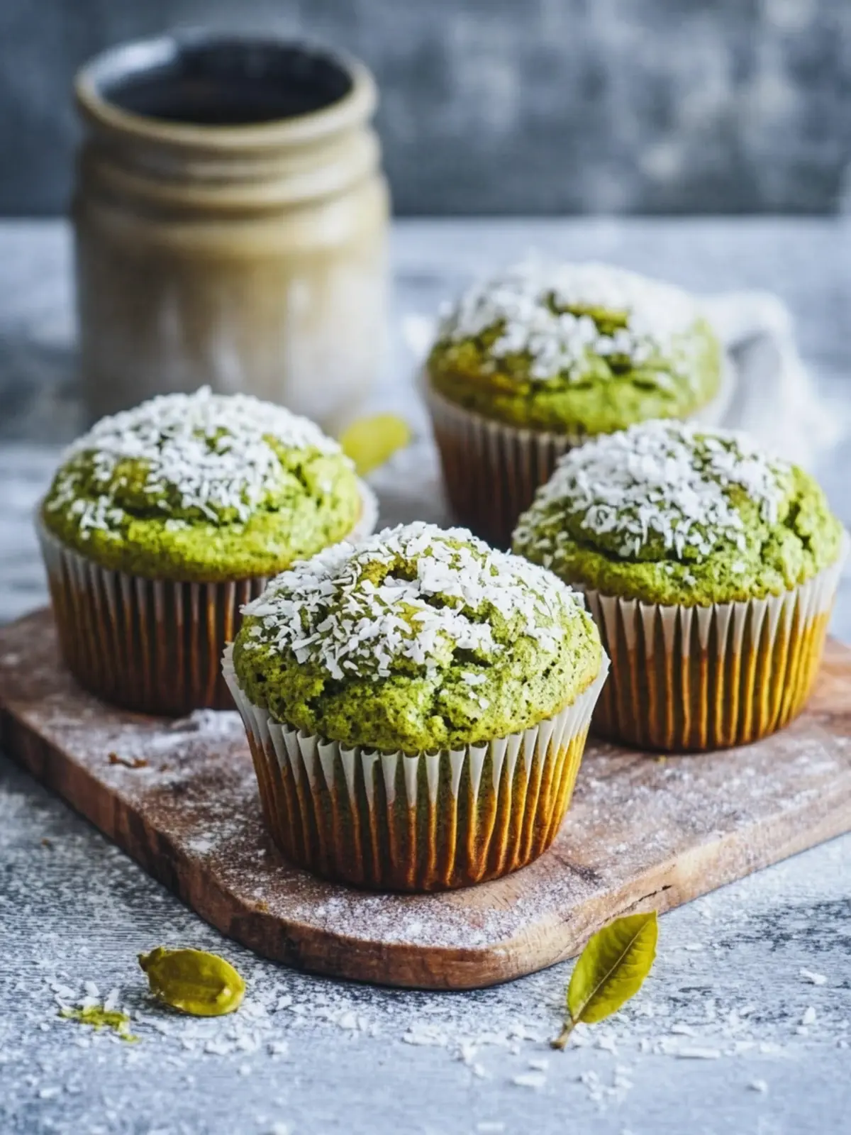 Irresistible Matcha Muffins with Banana and Coconut Bliss Matcha Muffins with Banana and Coconut