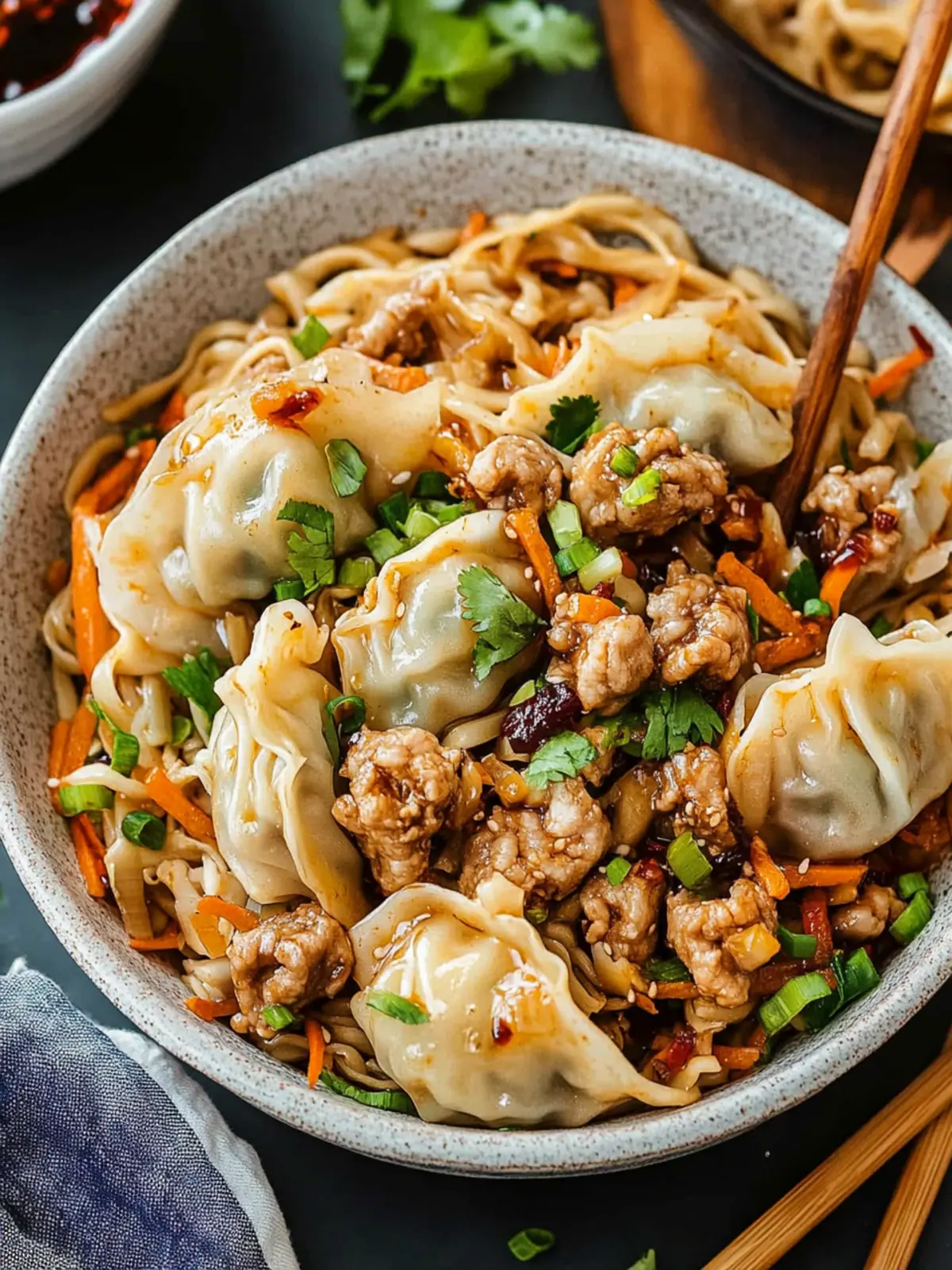 Savor the Crunch: Quick Potsticker Noodle Bowl Delight Potsticker Noodle Bowl