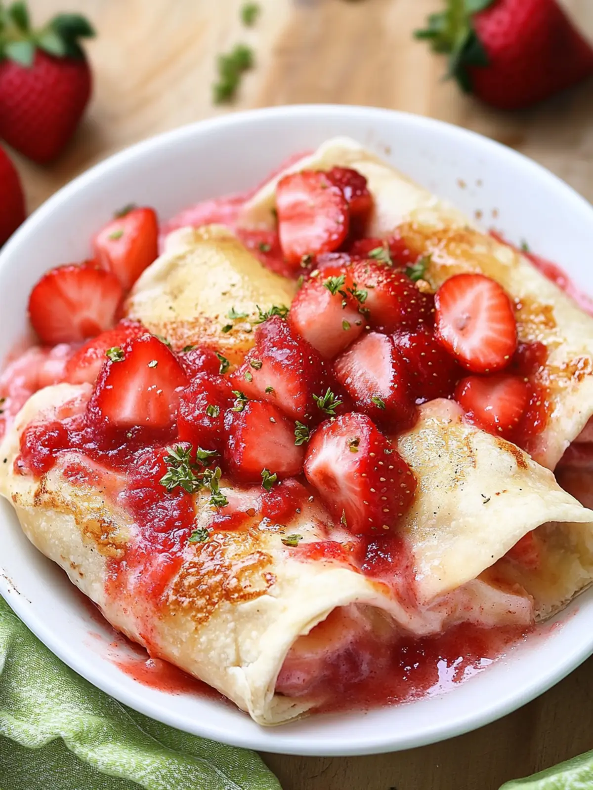 Sweet Strawberry Pie Enchiladas for a Fun Twist on Dessert Strawberry Pie Enchiladas