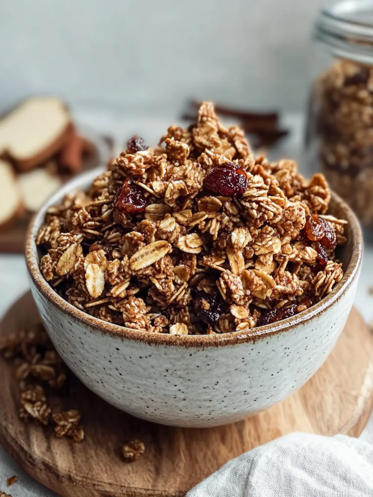 Cozy Up with Irresistible Gingerbread Granola Delights Gingerbread Granola