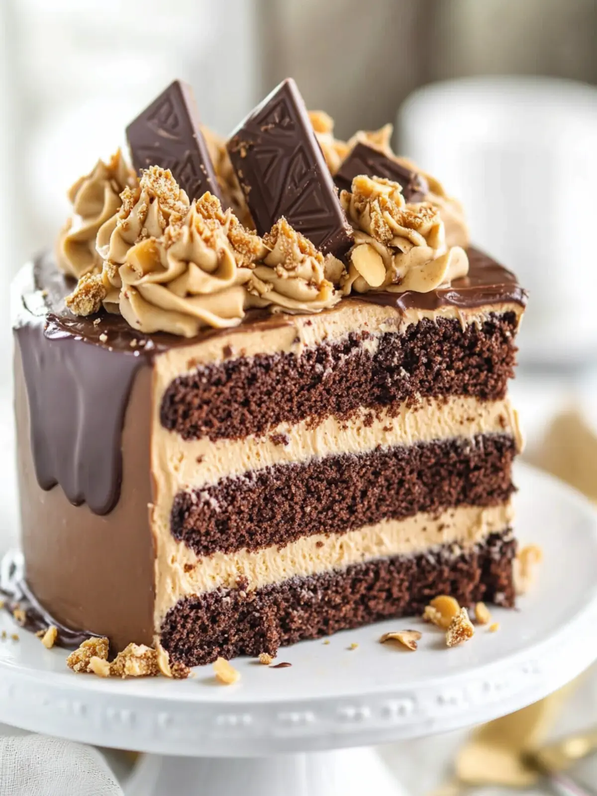 Indulge in Peanut Butter Chocolate Layer Cake Bliss Peanut Butter Chocolate Layer Cake