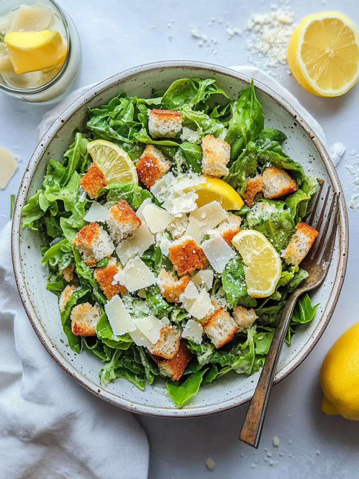 Zesty Lemon Parmesan Salad for a Refreshing Twist Lemon Parmesan Salad