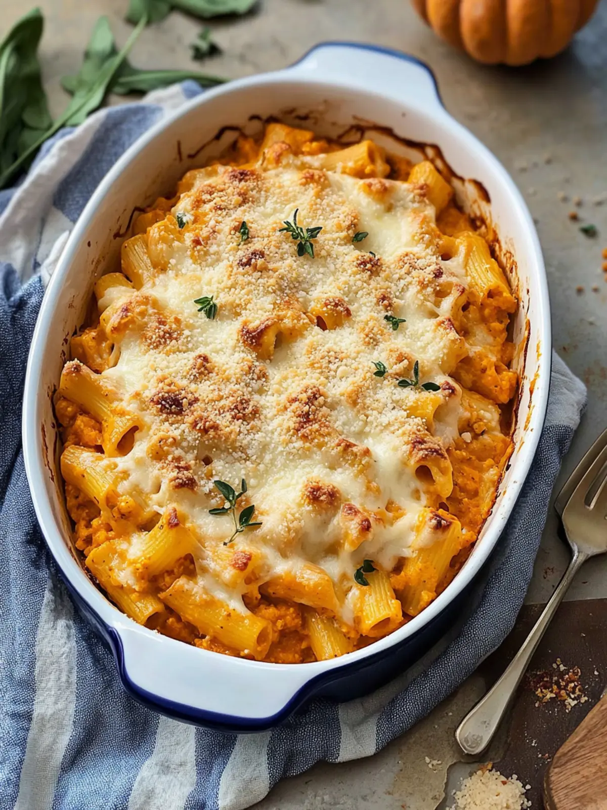 Cheesy Pumpkin Ricotta Pasta Bake: Comfort in Every Bite Cheesy Pumpkin Ricotta Pasta Bake
