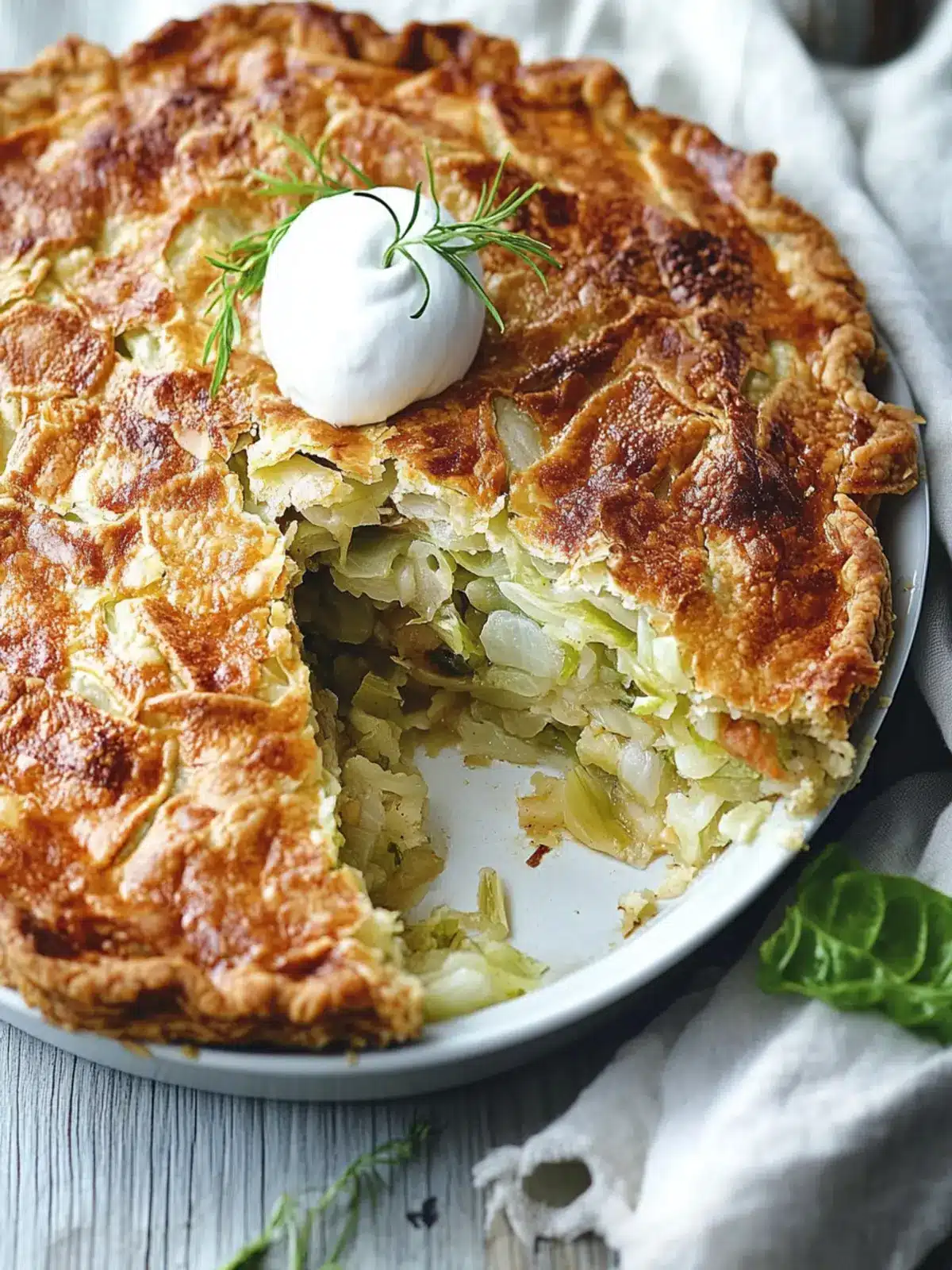Mouthwatering Cabbage Pie Recipe You’ll Love to Make at Home Cabbage Pie