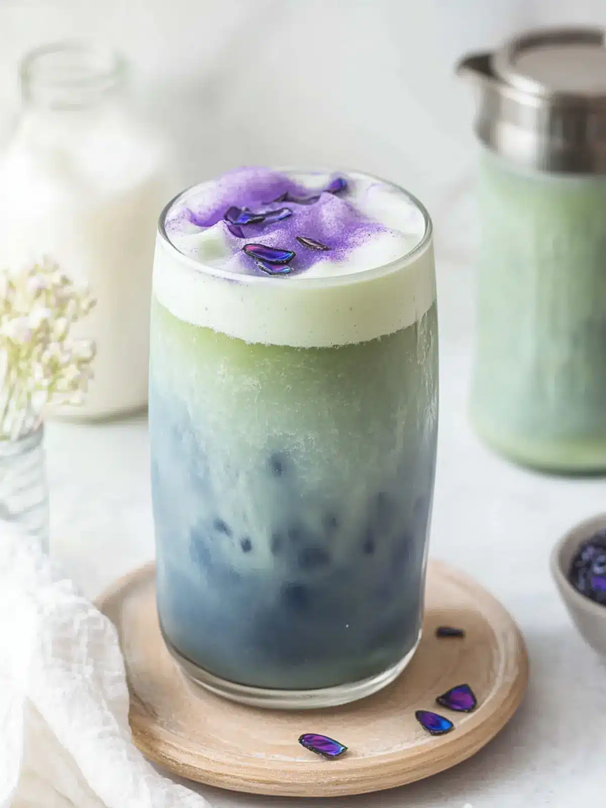 Chill Out with Cold Brewed Butterfly Pea Matcha Latte Magic Cold Brewed Butterfly Pea Matcha Latte