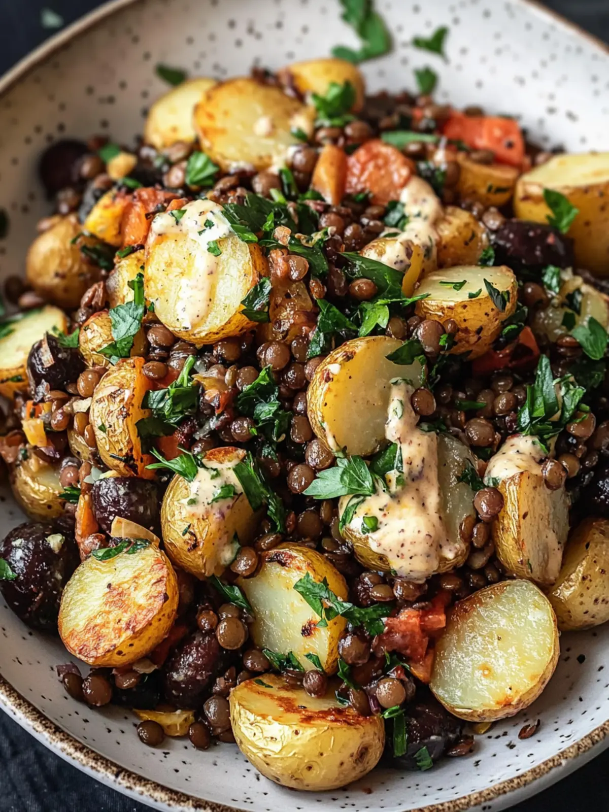 Savory Roasted Lentil Potato Salad for Flavorful Meals Roasted Lentil Potato Salad