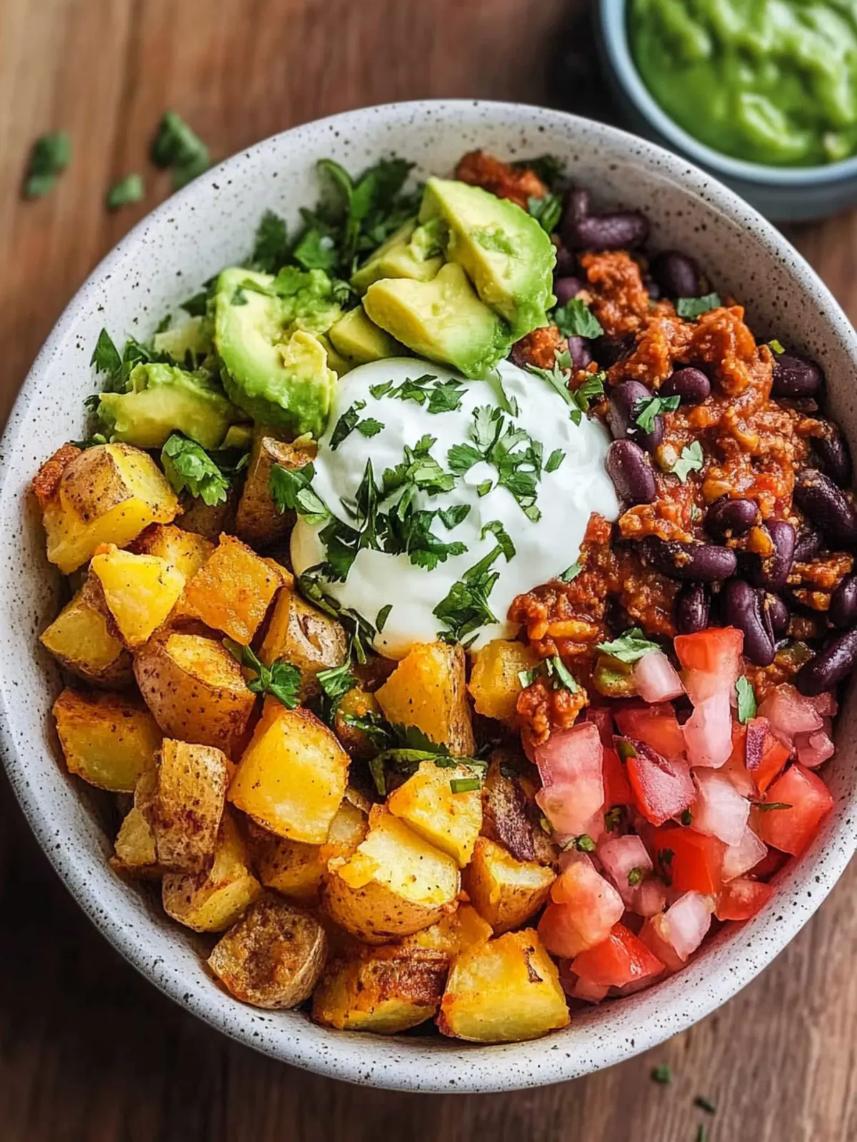 Crispy Loaded Potato Taco Bowl That Will Wow Your Taste Buds Crispy Loaded Potato Taco Bowl
